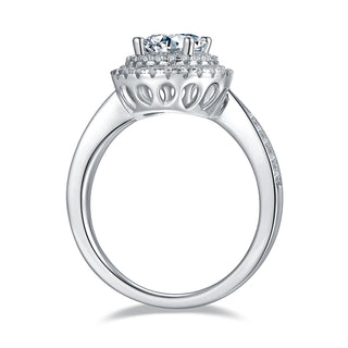 Cirella Double Halo Round Cut Ring - 925 SILVER