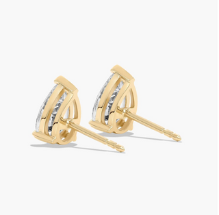 Elana Pear Cut Studs - 925 SILVER