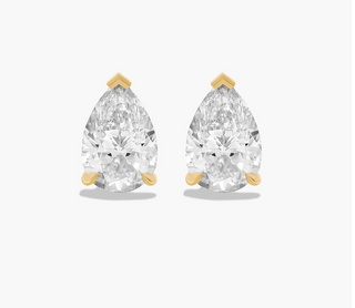 Elana Pear Cut Studs - 925 SILVER