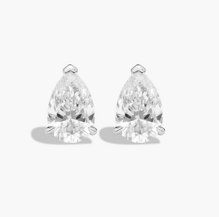 Elana Pear Cut Studs - 925 SILVER