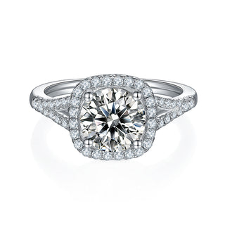 Serenite Cushion Halo Ring